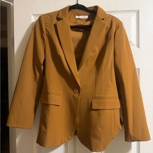 Women's Mustard Blazer
